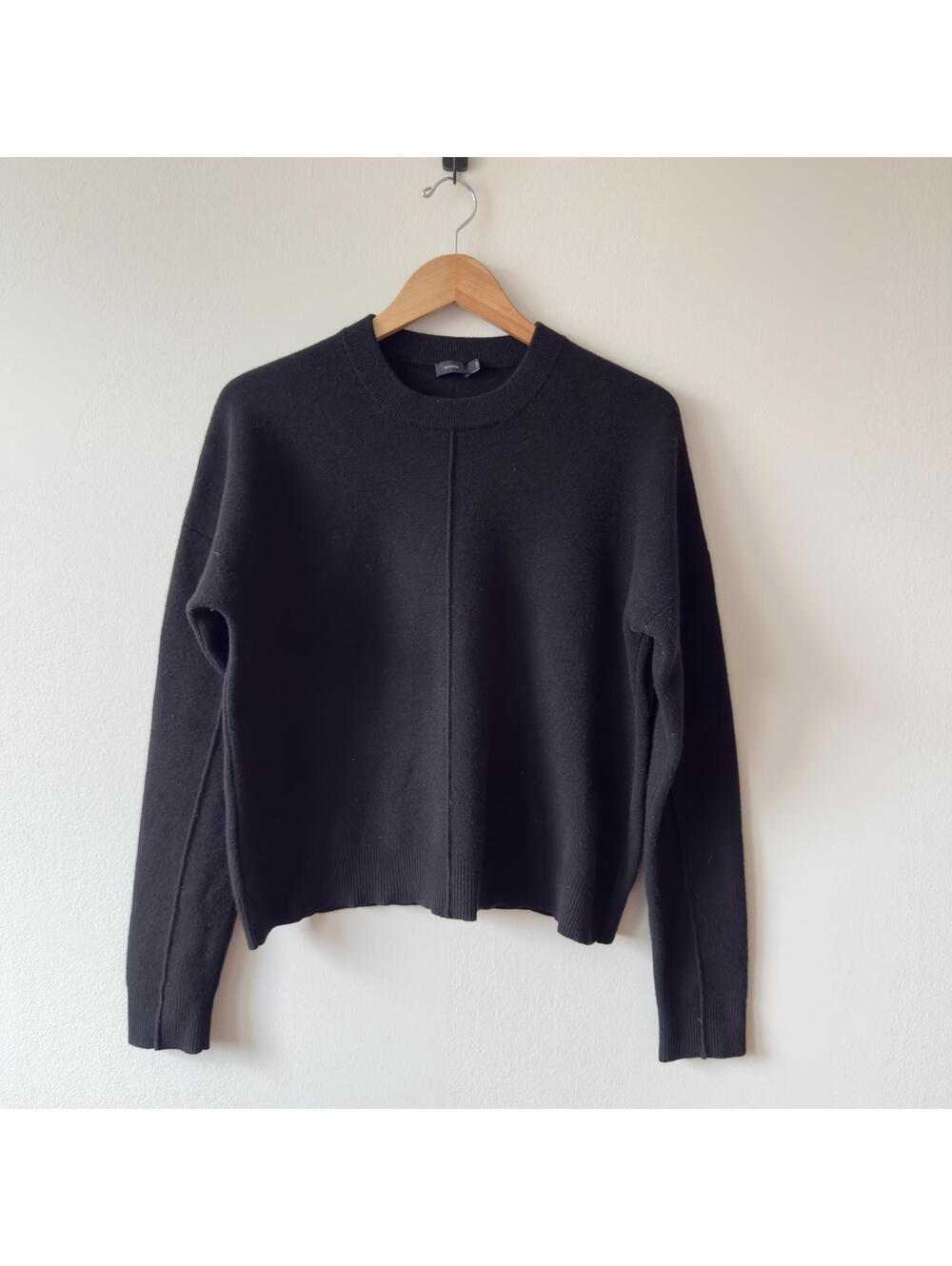 Joseph Boiled Wool Crewneck Sweater Black Women's M